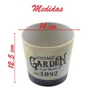 Mini Vaso De Planta Cachepot Estampado Decorado 12,5cm