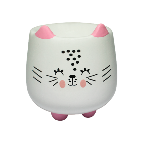Mini Vaso Decorativo Gatinho Para Suculenta 10cm