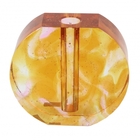 Mini Vaso Em Cristal Amarelo