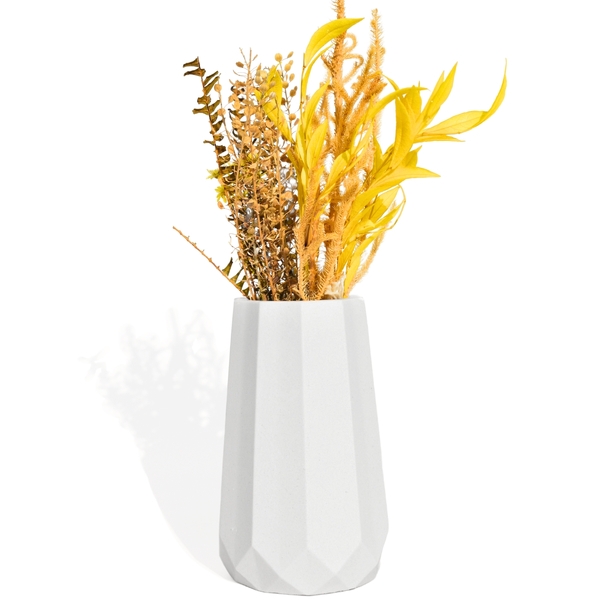 Mini Vaso Garrafa Artesanal Losangos 10x6m Em Cimento