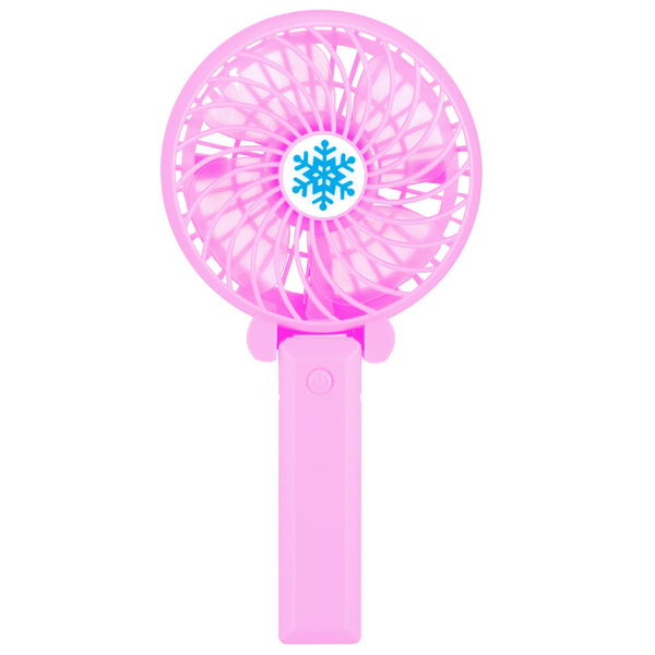 Mini Ventilador De Mesa E Mão Portátil Com Suporte Usb E Bate