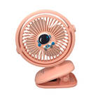 Mini Ventilador Portátil Com Presilha Clip Led Recarregavel -