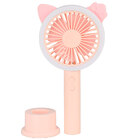 Mini Ventilador Portátil Led Usb Recarregável + Adaptador Ros