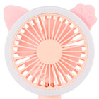 Mini Ventilador Portátil Led Usb Recarregável + Adaptador Ros