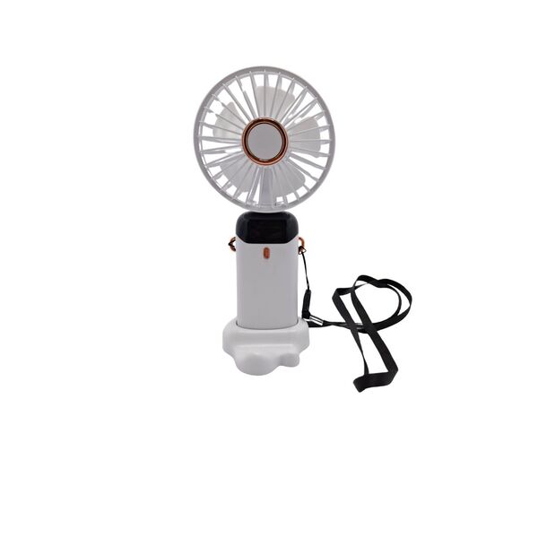 Mini Ventilador Portátil Recarregável Mão E Mesa Com Display