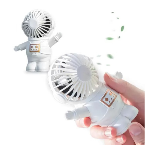 Mini Ventilador Portatil Recarregavel Usb Astronauta
