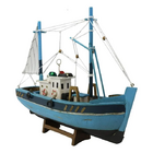 Miniatura Barco Navio Caravela Madeira Enfeite Decorativo 29cm