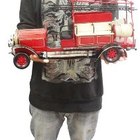 Miniatura Caminhao Bombeiro Vintage Retro 45cm Vermelho (cj-0