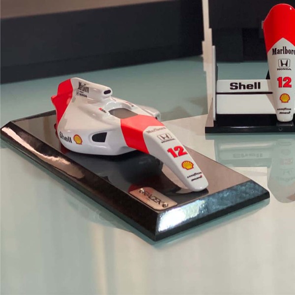 Miniatura De Quadro Decorativo 33cm X 12 5cm Carro F1 Mp4/4 S