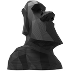 Miniatura Estátua Moai Ilha Da Pascoa Preta 20 Cm Decoração -