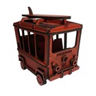 Miniatura Kombi C/ Prancha Minimalista Vermelha Decoração