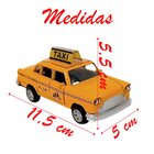 Miniatura Táxi Americano Amarelo A Fricção