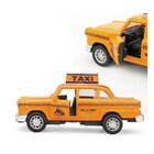 Miniatura Táxi Americano Amarelo A Fricção