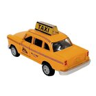 Miniatura Táxi Americano Amarelo A Fricção