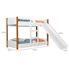 Minicama Beliche Infantil 100% Mdf Com Escorregador Flora Bra