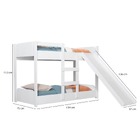 Minicama Beliche Infantil 100% Mdf Com Escorregador Flora Bra