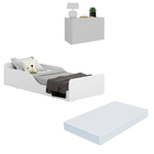 Minicama Montessoriana Com Colchão Incluso E Mesa De Cabeceir