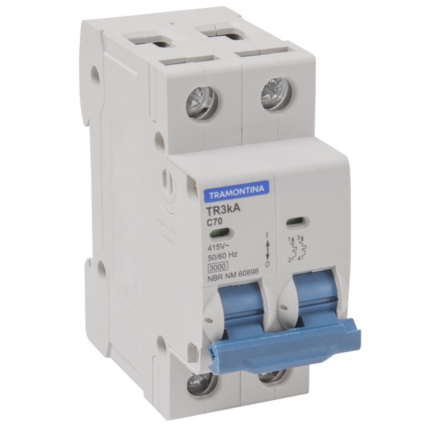 Minidisjuntor Tdj3 2 P 16 A 3 Ka Curva C Tramontina