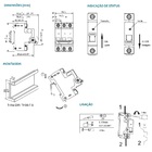 Minidisjuntor Tdj6ka 3 P 40 A Curva C Tramontina