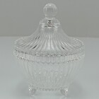 Minie Potiche Bomboniere 11x9x9cm Vidro Transparente