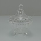 Minie Potiche Bomboniere 11x9x9cm Vidro Transparente