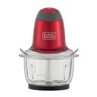 Miniprocessador Black Decker Vermelho Jarra de Vidro MP200V-B