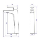 Mist.monocomando P/lavatorio Mesa Bica Alta 6877 C370 Bold