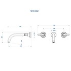 Misturador Banheiro Parede Túnis Clássica Preto Fosco Fani