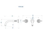 Misturador Banheiro Parede Túnis Clássica Rose Gold Fani