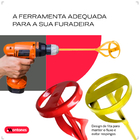 Misturador Batedor De Argamassa Cimento Tinta Gesso Para Fura