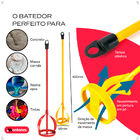 Misturador Batedor De Argamassa Cimento Tinta Gesso Para Fura