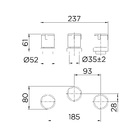 Misturador para Bidê Cromado Riva Docol