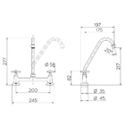 Misturador Cozinha De Mesa Bica Alta Nova Pertutti Docol 0090
