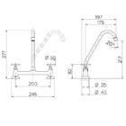 Misturador Cozinha De Mesa Bica Alta Nova Pertutti Docol 0090