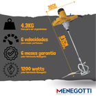 Misturador de Argamassa e Tinta 325mm 1270W 220V Menegotti Mel 1200 V4