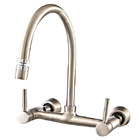 Misturador de Cozinha de Parede Bica Móvel Alta Metal Arejador Articulado Agile Inox Escovado Romar