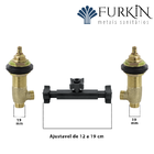 Misturador De Cozinha Flexível Preto Mesa 1/4 Volta C62