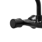 Misturador De Cozinha Preto Bica Móvel Parede Pia