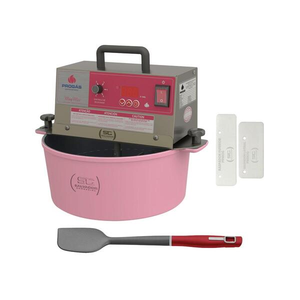 Misturador De Doces Prmog-07 Bivolt Rosa + Raspadores + Espát