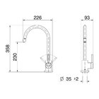 Misturador De Mesa P/ Cozinha Docolspice Cromado - 00905606