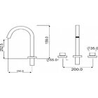 Misturador De Mesa P/banheiro Bica Alta Luxor Esteves Cromado