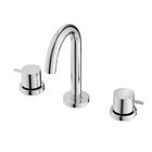 Misturador De Mesa Para Lavatório Basic Três Furos Bica Alta