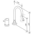 Misturador De Mesa Para Lavatório Gioia 1876 Bica Alta Cromad