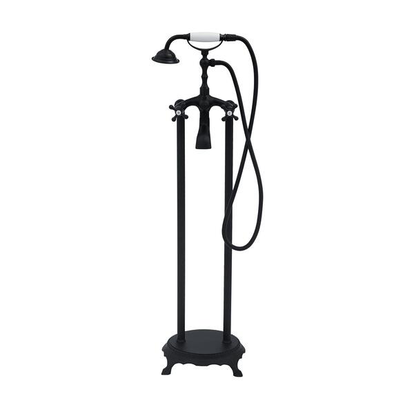 Misturador Duplo Comando De Piso Para Banheira Retrô Vintage