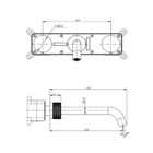 Misturador Duplocomando De Parede Nias
