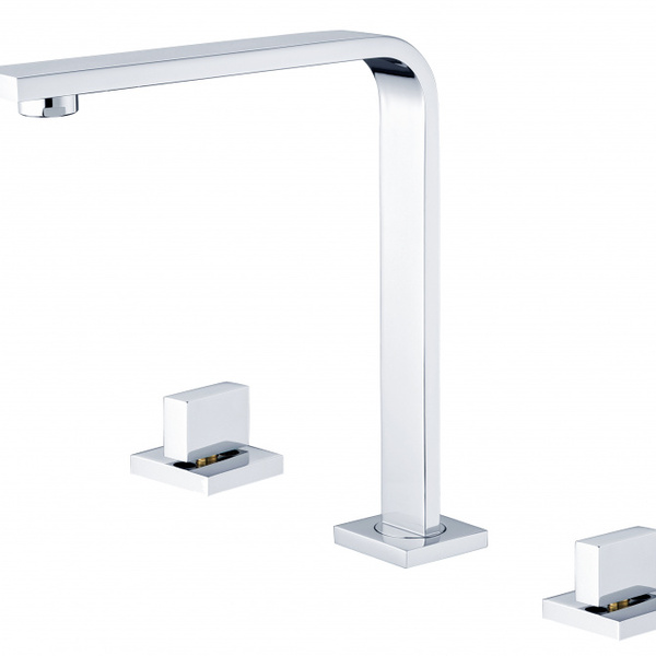 Misturador Duplocomando Para Banheiro - Bica Giratória - Acab