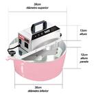 Misturador Elétrico 10 Litros Automático Bivolt Rosa Saro Pa1