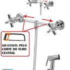 Misturador Externo Ajustável Ducha Higiênica Cromado - 230031