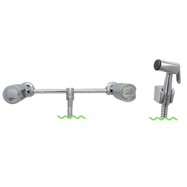 Misturador Externo Ajustável Ducha Higiênica Cromado C40 Riet