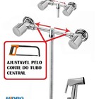 Misturador Externo Ajustável Ducha Higiênica Cromado C40 Riet